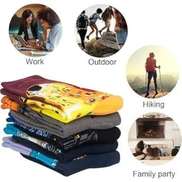 Chalier Women's Novelty Art Socks for Creative Comfort