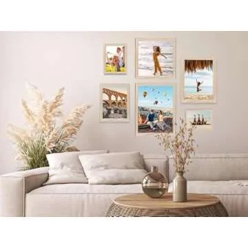 TKYGU Light Oak Picture Frame11x14 mat to 8x10 set of 3, Modern Style Wood Composite frames 11x14 Poster Frame, 11 by 14 Frame Tempered Glass Photo Frames for Wall Art Prints for Home Decor