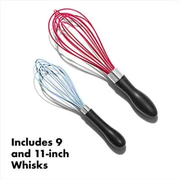OXO Good Grips 2-Piece Silicone Whisk Set