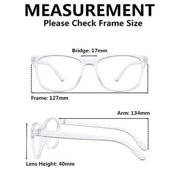 Firmoo Blue Light Blocking Glasses Clear Frame Ideal for Everyone