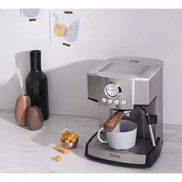 Brim 15 Bar Espresso Maker for Home Coffee Lovers