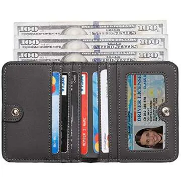 Toughergun Wallet Women Rfid Blocking Small Compact Bifold Luxury Leather Pocket Wallet Ladies Mini ...