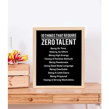 Motivational Wall Art Print - 10 Things Require Zero Talent