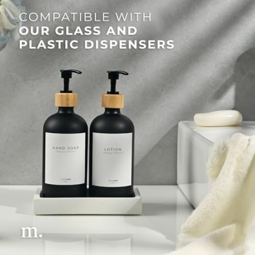 MaisoNovo Concrete Tray | White-Sink Tray for Bathroom CounterTop | Soap Dispenser Tray | Bathroom Trays for Counter | Soap Tray for Kitchen