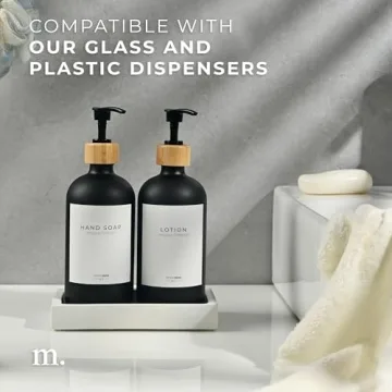 MaisoNovo Concrete Tray | White-Sink Tray for Bathroom CounterTop | Soap Dispenser Tray | Bathroom Trays for Counter | Soap Tray for Kitchen