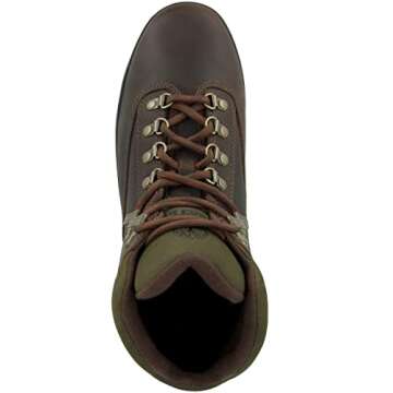 Timberland Men's Euro Hiker Boot - Stylish Waterproof Brown Hiking Boots