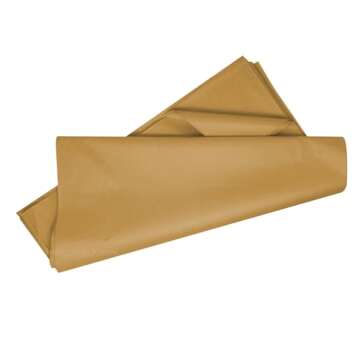 Flexicore Packaging® | Gift Wrap Tissue Paper | Size: 15"x20" | 100 Sheet | Acid Free Bulk Tissue Paper | (Natural Tan)