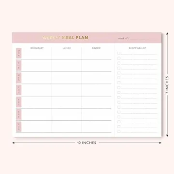 Sweetzer & Orange Magnetic Meal Planner Notepad for Families