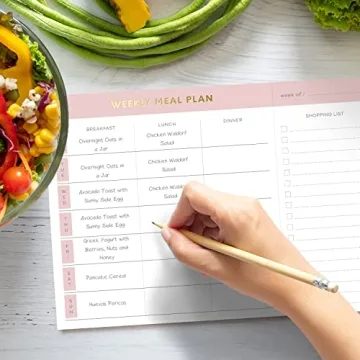 Sweetzer & Orange Magnetic Meal Planner Notepad for Families