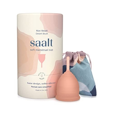 Saalt Soft Menstrual Cup - Best Sensitive Reusable Period Cup for Comfort