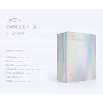 BTS - [Love Yourself 結 ‘Answer’] 4th Album Random VER 2CD+116p PhotoBook+20p Mini Book+1p Phot...
