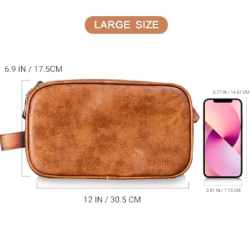 Elviros Men's Water-resistant Travel Toiletry Bag