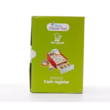New Classic Toys Wooden Cash Register for Kids