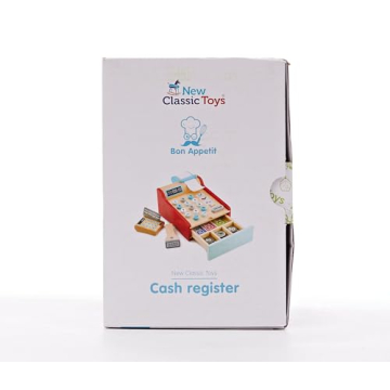 New Classic Toys Wooden Cash Register for Kids
