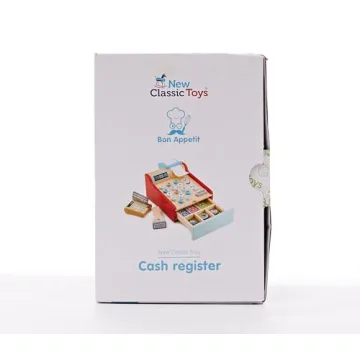 New Classic Toys Wooden Cash Register for Kids