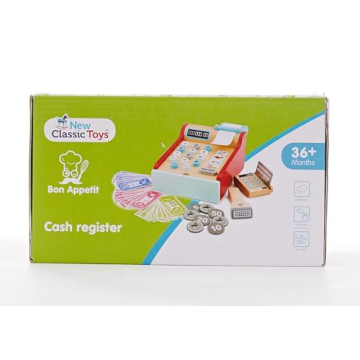 New Classic Toys Wooden Cash Register for Kids