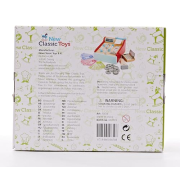 New Classic Toys Wooden Cash Register for Kids