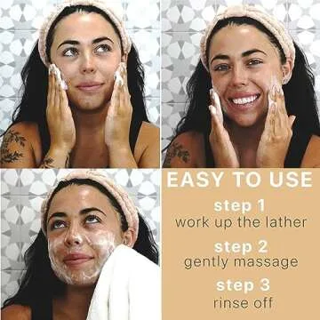 Peppermint Tea Tree Charcoal Facial Bar Soap - USA Made with Natural & Organic Ingredients, Face Wash Black Soap Bar for Acne, Eczema & Psoriasis, Detoxifying Charcoal for Oily & Sensitive Skin