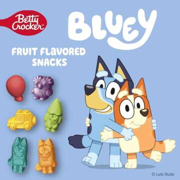 Betty Crocker Bluey Fruit Flavored Snacks, Treat Pouches, Gluten Free, 10 ct