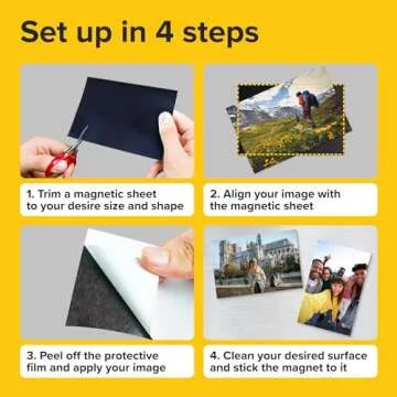 8x10" Adhesive Magnetic Craft Sheets - DIY Creativity Unleashed