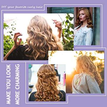 BIEAEIA 60 Pieces Flexible Curling Rods - No Heat Hair Rollers