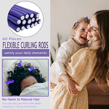 BIEAEIA Flexible Curling Rods for All Hair Types