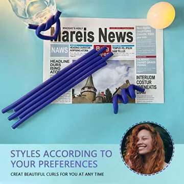 BIEAEIA Flexible Curling Rods for All Hair Types