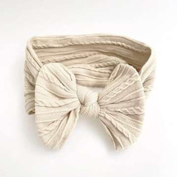 Stylish KorhLeoh Baby Girls Big Bow Headbands for Infants