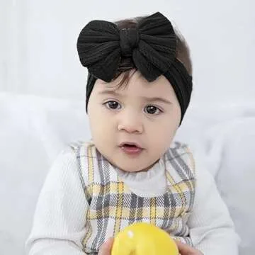 Stylish KorhLeoh Baby Girls Big Bow Headbands for Infants