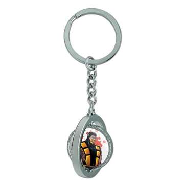 GRAPHICS & MORE Mortal Kombat Klassic Scorpion Character Spinning Keychain Chrome Plated