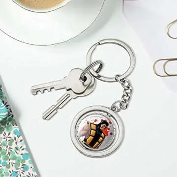 Mortal Kombat Klassic Scorpion Keychain in Chrome Metal