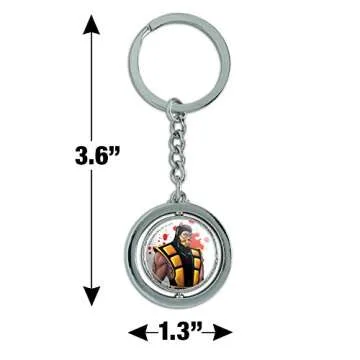 Mortal Kombat Klassic Scorpion Keychain in Chrome Metal