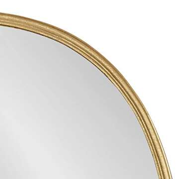 Kate and Laurel Caskill Wall Mirror Set - 3 Glam Gold Mirrors