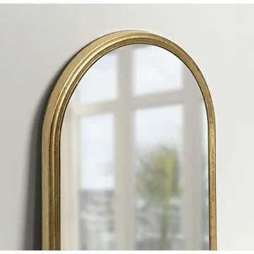 Kate and Laurel Caskill Wall Mirror Set - 3 Glam Gold Mirrors