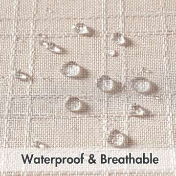 MIULEE Outdoor Waterproof Throw Pillow Covers Decorative Farmhouse Water Resistant Cushion Covers fo...