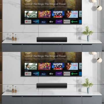 MZEIBO TV Sound Bar with 50W Sound and Bluetooth Connectivity