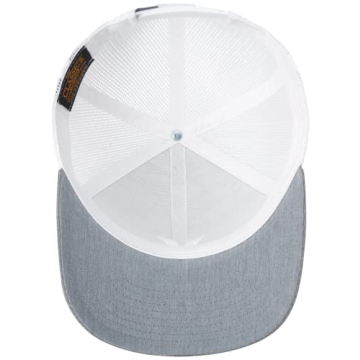 Hurley Del Mar Snap Back Trucker Hat for Men, Cool Grey Heather