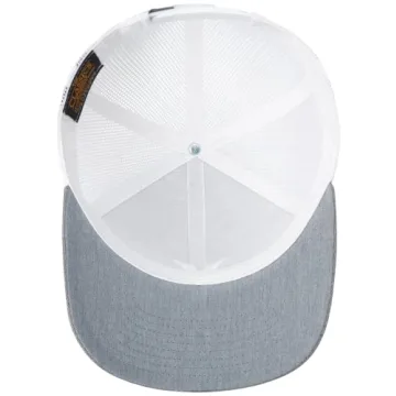 Hurley Del Mar Snap Back Trucker Hat for Men, Cool Grey Heather