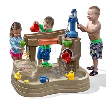 Step 2 Pump & Splash Discovery Pond Water Table, Kids Water Sensory Activity Pool, Summer Outdoor To...