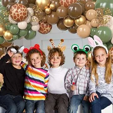 170Pcs Jungle Safari Balloon Garland Kit for Parties