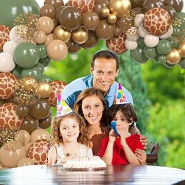 170Pcs Jungle Safari Balloon Garland Kit for Parties