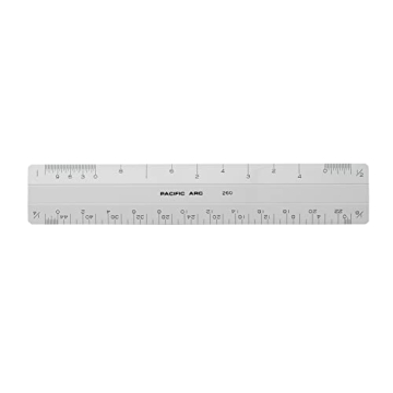 Pacific Arc Professional 6" Architect Flat Scale Ruler - Made in Japan