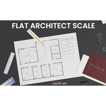 Pacific Arc Professional 6" Architect Flat Scale Ruler - Made in Japan