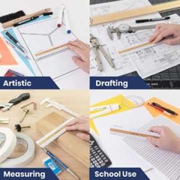 Pacific Arc Professional 6" Architect Flat Scale Ruler - Made in Japan