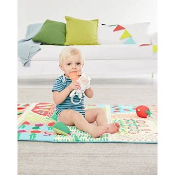 Skip Hop Tummy Time Mat, 3-in-1 Play Gym for Baby