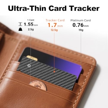 Apple Wallet Tracker Card - Slim, Rechargeable, Waterproof