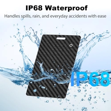 Apple Wallet Tracker Card - Slim, Rechargeable, Waterproof