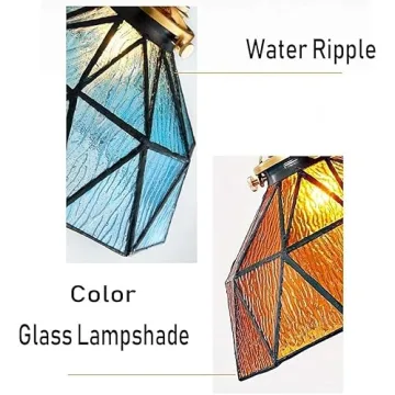 Tiffany Wall Sconces Set of 2 Battery Operated Indoor Lights