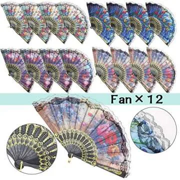 84 Pcs Tea Party Favors Supplies Set, Tea Time Party Hair Clips Pearl Necklaces Bracelet Fans Keycha...