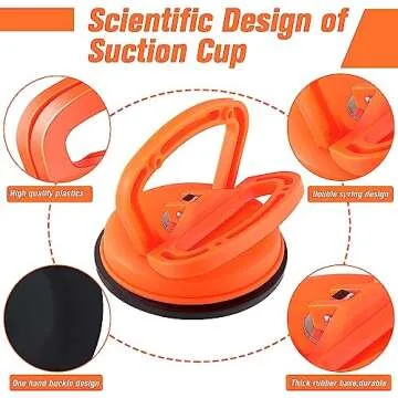 Dent Puller,2 Pack Car Dent Puller Dent Remover Tool Dent Removal Kit for Car Suction Cup Dent Puller and Dent Repair Kit Handle Lifter for Cars Body,Glass,Screen,Tiles Lifting,Objects Moving